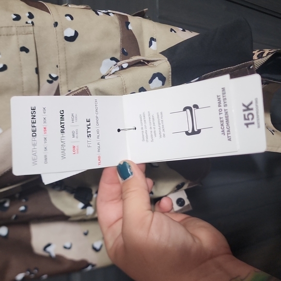 Shell Snowboard Bib Pants CHOCOLATE CHIP CAMO - Picture 4 of 4